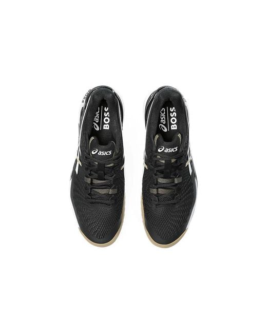 Asics Black Gel-Resolution 9 X Hugo Boss Camel' for men