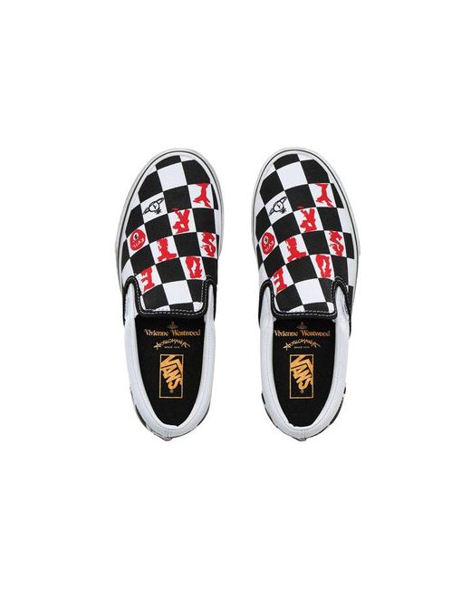 Vans White Vivienne Westwood X Slip-On 'Anglomania' for men