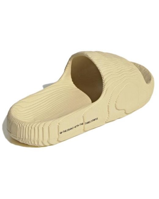 Adidas Natural Adilette 22 Slides 'Desert Sand'