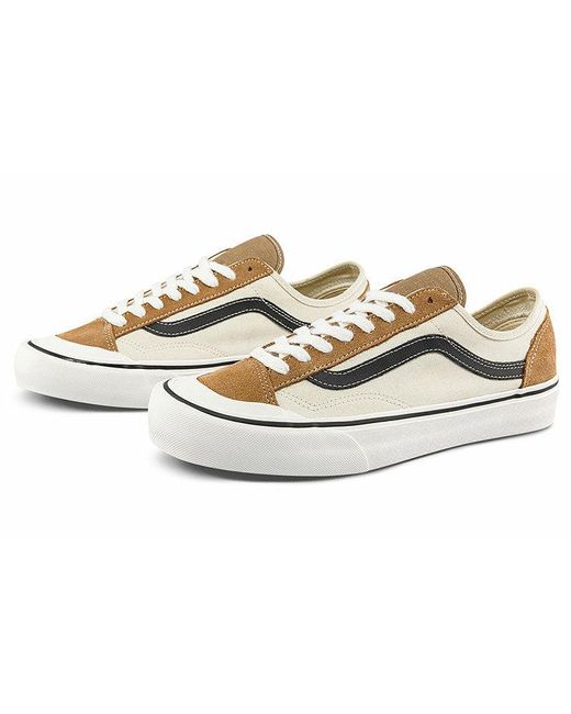 Vans White Style 136 Decon Vr3 Sf Casual Low Top Skateboarding Shoes for men