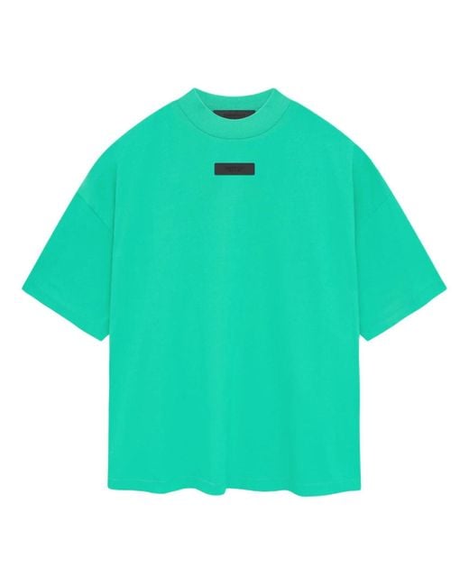 Fear Of God Green Ss24 Crewneck T-Shirt 'Mint Leaf' for men