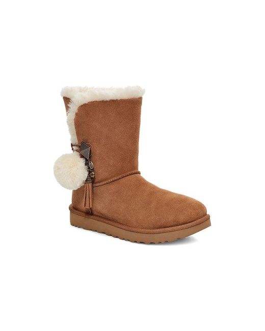 Ugg Brown (Wmns) Lillian Pom Pom