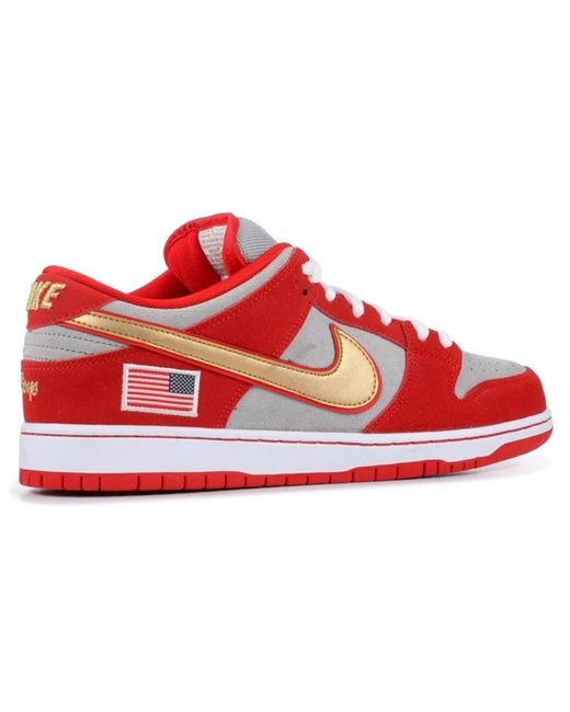 Nike Red Sb Dunk Low 'Nasty Boys' for men