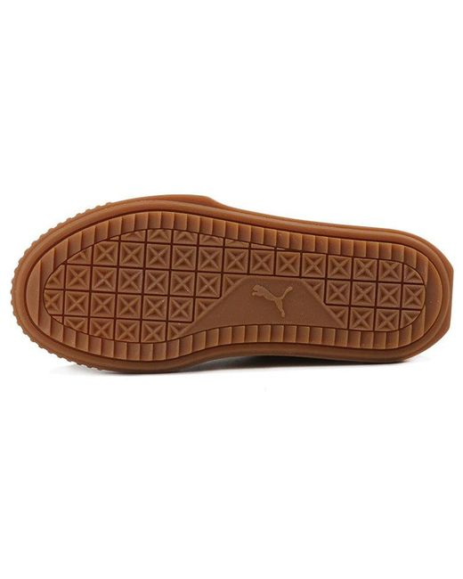 PUMA Brown Breaker Suede Rubber Casual Board Shoes for men