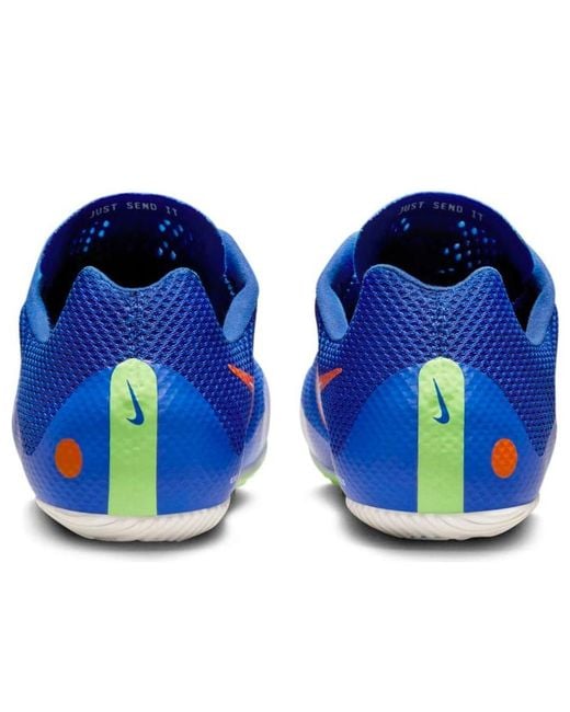 Nike Blue Air Zoom Rival Sprint Spikes 'Racer Safety' for men