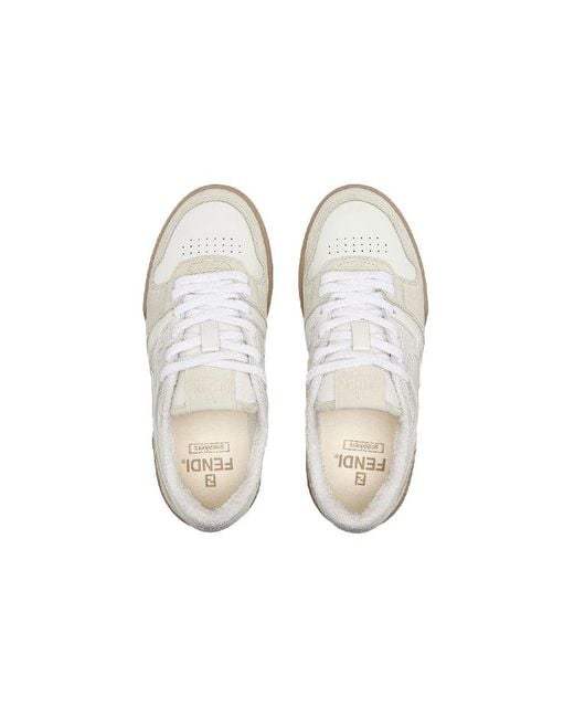 Fendi White (Wmns) Match Low Top Suede