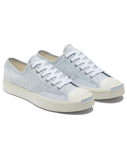 Converse White Jack Purcell Hybrid Low 'World Denim for men