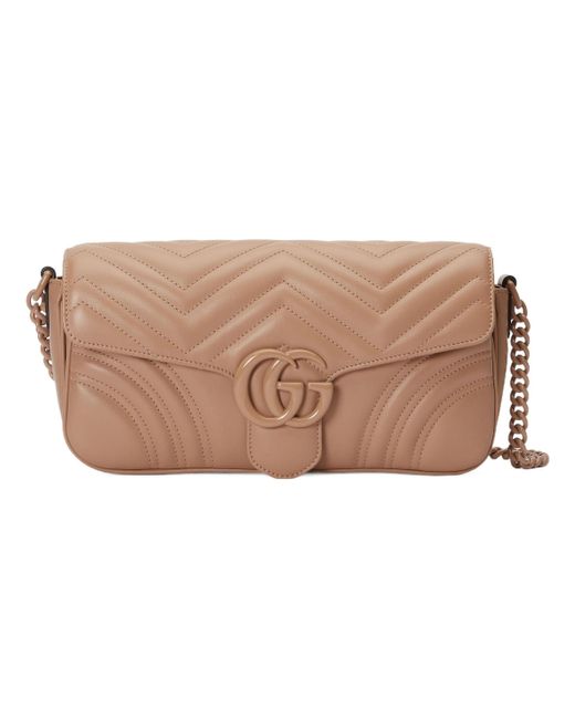 Gucci Brown (Wmns) Gg Marmont Matelasse Shoulder Bag 'Rose'