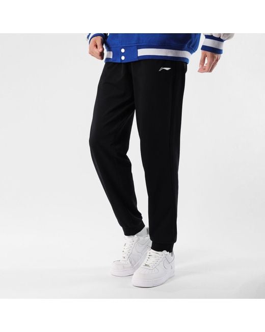 Li-ning Black Reflective Logo Joggers Pants for men