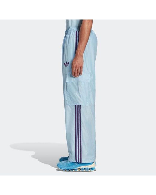 Adidas Blue Originals X Kerwin Frost Baggy Track Pants 'Clear Sky' for men