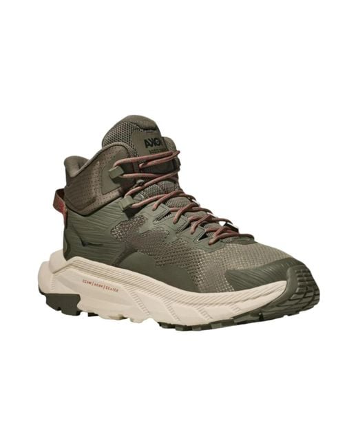 Hoka One One Brown Trail Code Gore-Tex 'Castlerock Persimmon' for men