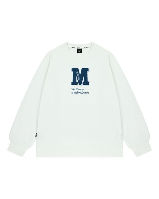 Mizuno White Logo Casual Sweater for men
