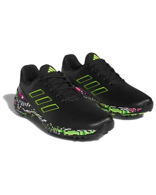 Adidas Black Zg23 Glitch Boost Lucid Lemon' for men