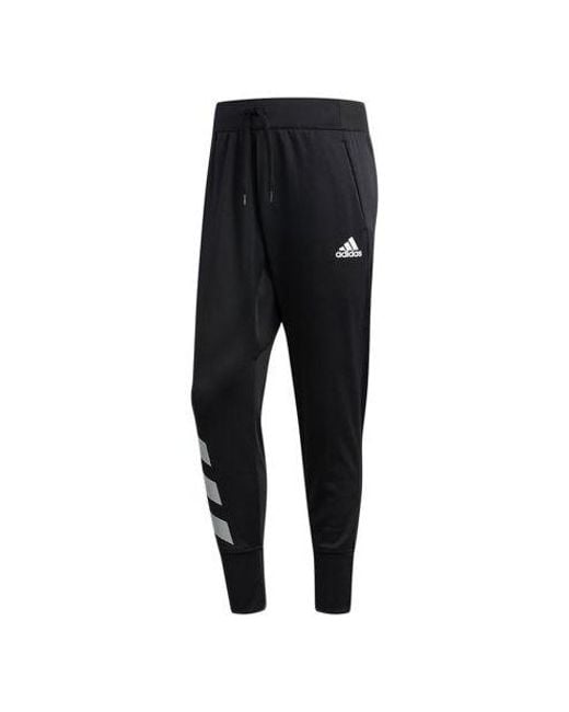 Adidas Black Act Side Stripe Printing Sports Long Pants for men