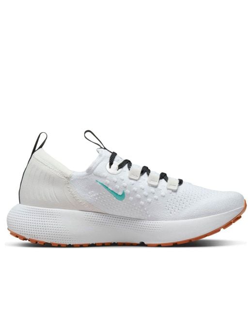 Nike White (Wmns) React Escape Run Flyknit 'Platinum Tint Washed'