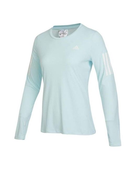 Adidas Blue (Wmns) Own The Run Long Sleeve T-Shirt