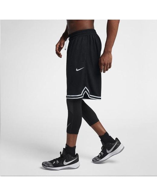 Nike Black Dry Dna Short Elastic Waistband Drawstring Sports Shorts for men