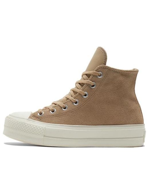 Converse Brown (Wmns) Chuck Taylor All Star Lift Platform High 'Nomad Khaki'