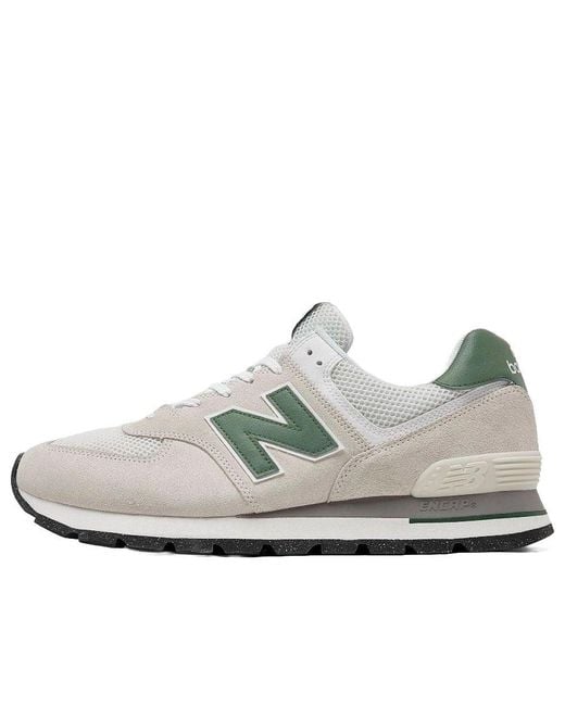 New Balance White 574 Rugged for men