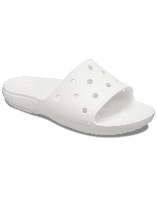 CROCSTM White Classic Clog Slippers for men