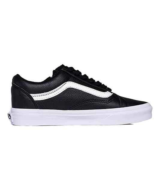 Vans Blue Old Skool Zip Leather for men