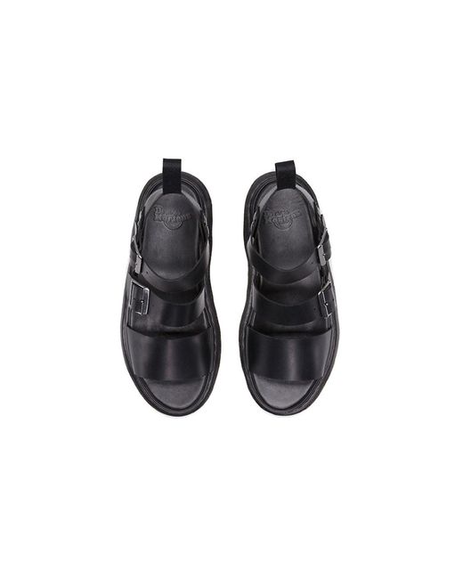 Dr. Martens Blue Gryphon Brando Leather Gladiator Sandals