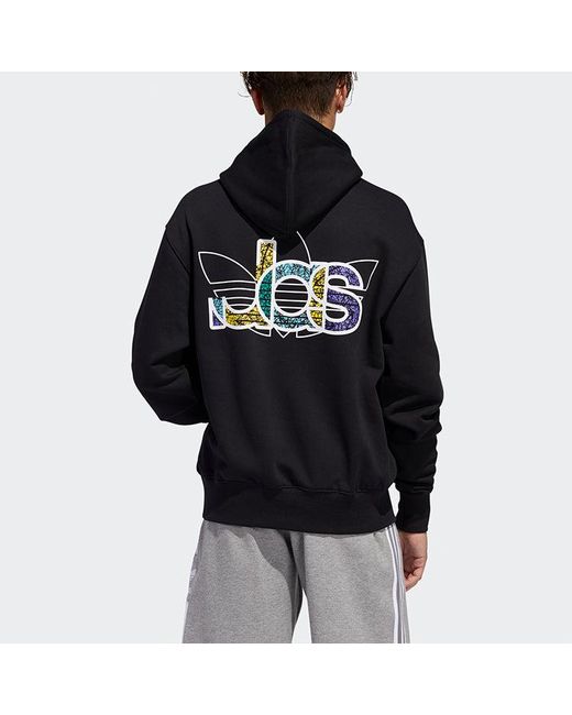 Adidas Black Originals 2020 Valentine's Day Series Fleece Lined Loose for men