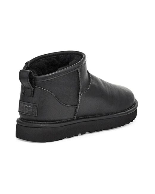 Ugg Black (Wmns) Classic Ultra Mini Leather