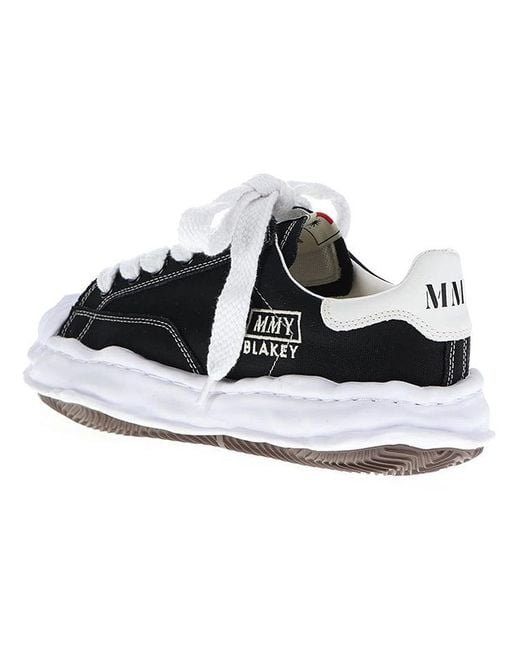 Maison Mihara Yasuhiro Black Blakey Og Sole Canvas Low-Top Sneaker for men
