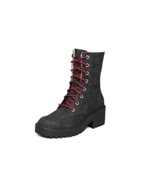 Skechers Black (Wmns) Modern Comfort Winter High-Top Martin Boots