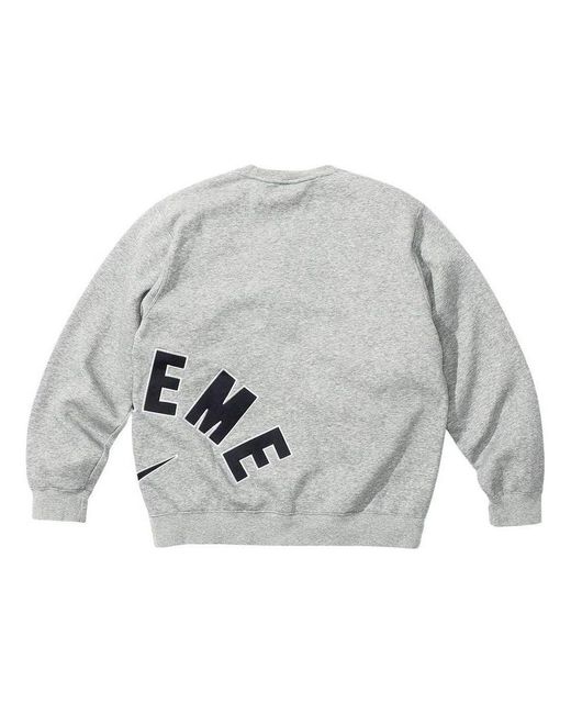Supreme Gray X Nike Arc Crewneck for men