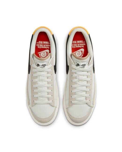 Nike White Blazer Low for men