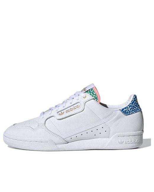 Adidas White (Wmns) Continental 80 Metallic'