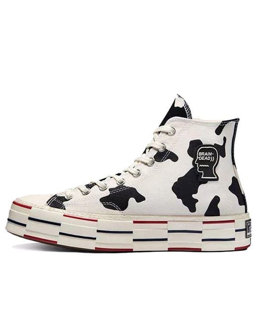 Converse Black Brain Dead X Chuck 70 'Cow Print' for men