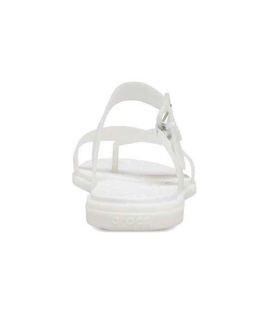CROCSTM White (Wmns) Tulum Slides 'Translucent'