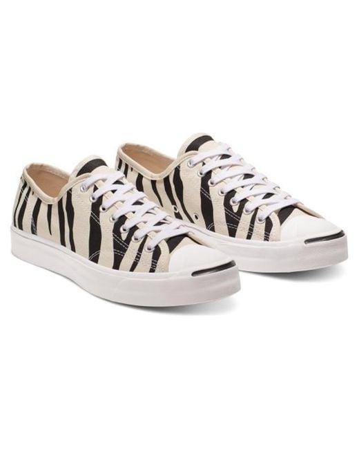 Converse White Jack Purcell Ox 'Zebra Print' for men