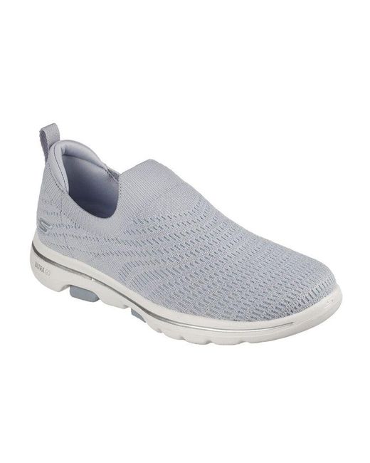 Skechers White (Wmns) Go Walk 5 'Coastal View'