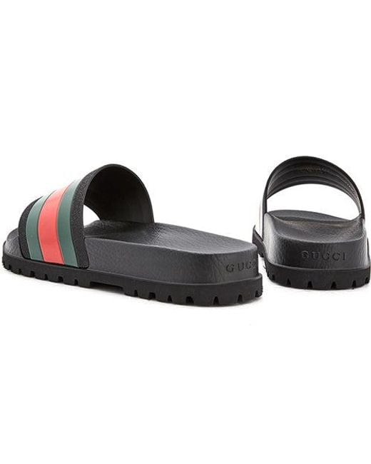 Gucci Black Sliders for men