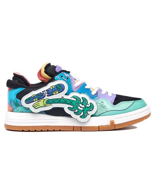 Li-ning Blue X Steven Harrington Weiwu Pro Artist Dual Velcro Patches for men
