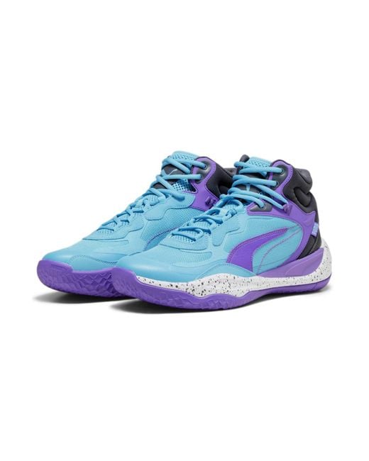 PUMA Blue Playmaker Pro Mid Glimmer Bright Aqua' for men