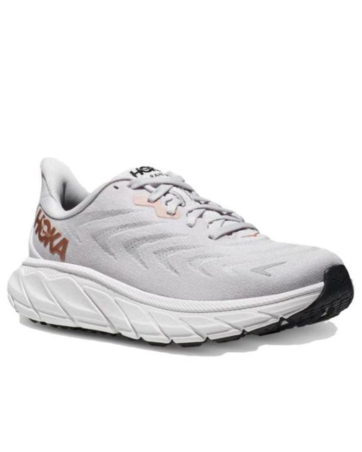 Hoka One One White (Wmns) Arahi 6 Wide 'Nimbus Cloud Rose'