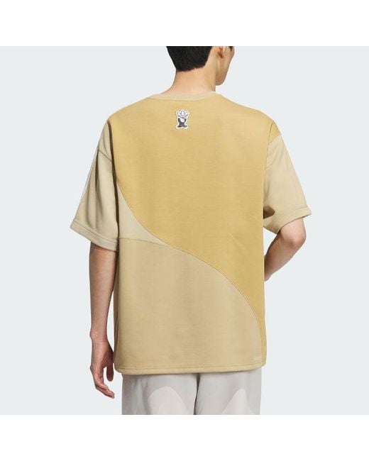 Adidas Yellow Originals Toc Graphic T-Shirts for men