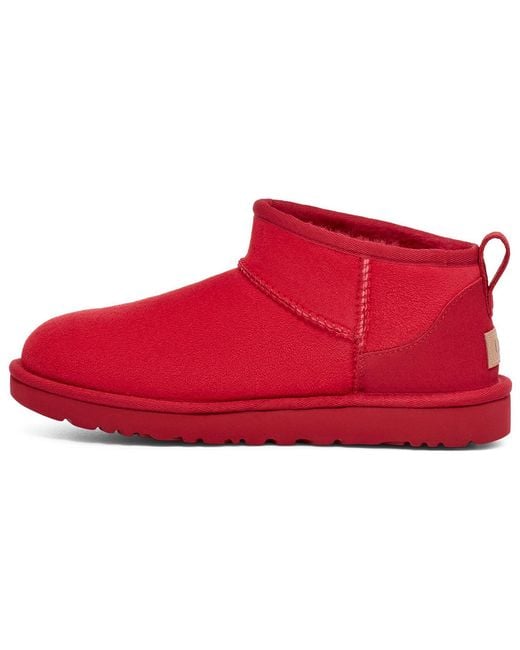 Ugg Red (Wmns) Classic Ultra Mini Boot 'Samba'