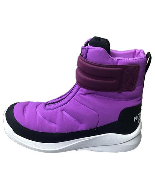 The North Face Purple Nuptse Ii Strap Waterproof Boots