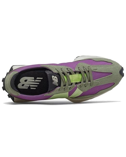 New Balance Purple 327 'Sour Grape Bleached Lime Glow' for men