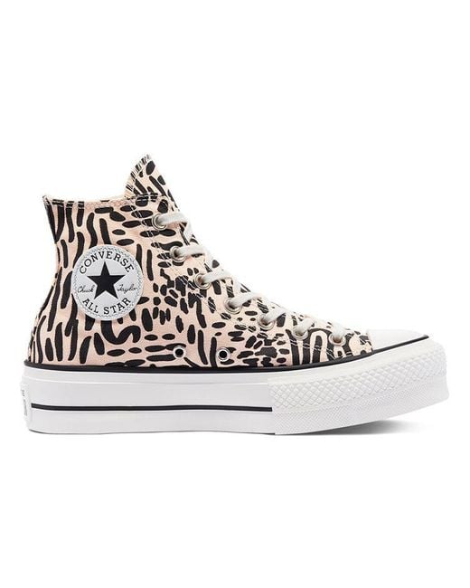 Converse Black (Wmns) Chuck Taylor All Star Platform High 'Jungle Art'
