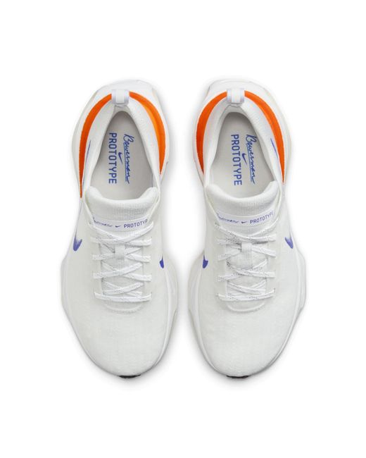 Nike White Invincible 3 Blueprint Road Running Shoes