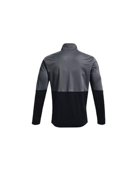Under Armour Blue Pique Track Jacket 'Pitch' for men