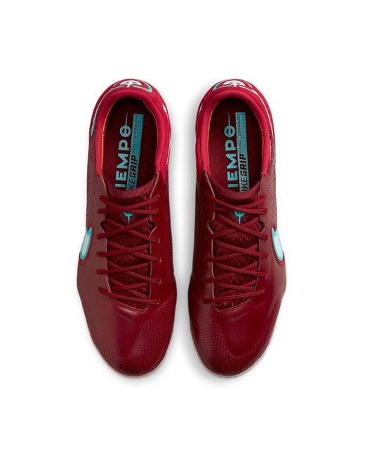 Nike Red Tiempo Legend 9 Elite Ag Pro 'Team Bright Crimson' for men