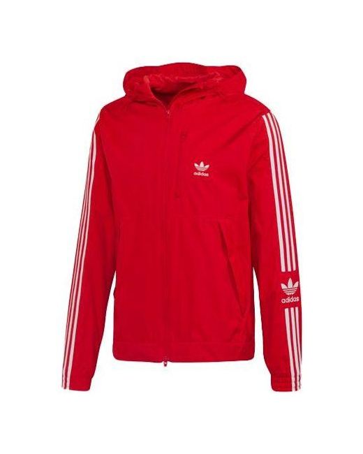 adidas Adida Original Lock Up Wb Cardigan Caual Port Hooded Jacket Pink Red  Fluorecence for Men | Lyst